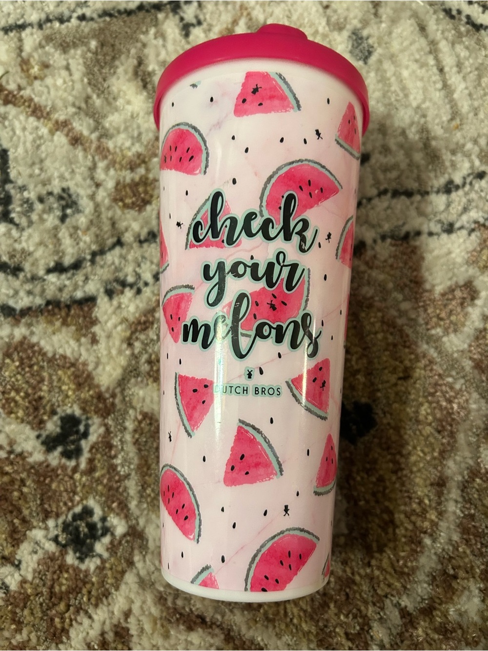Dutch Bros Check your Melons tumbler